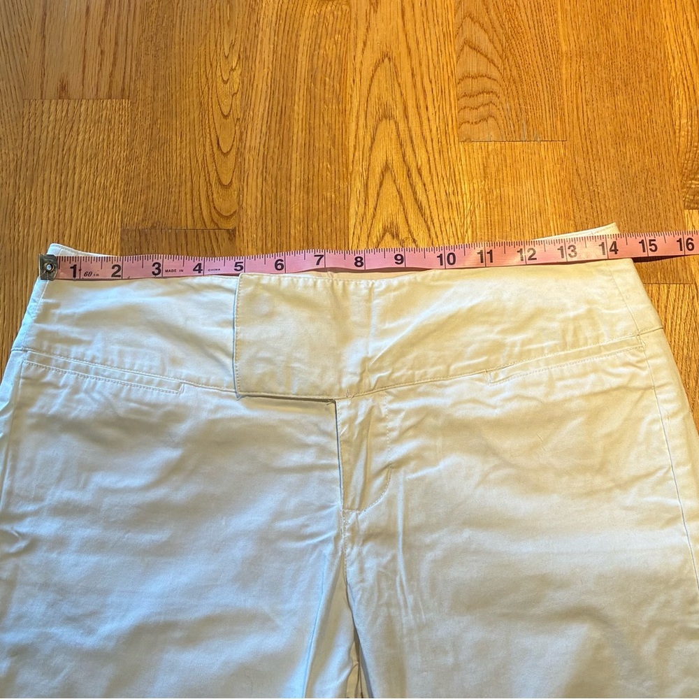 White Straight-Leg cropped pants - Picture 7 of 10